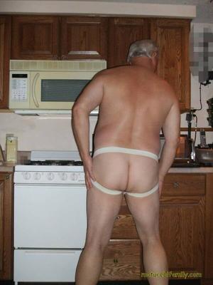 My sexy bi hubby models his jock strap