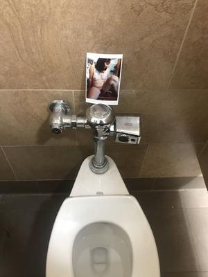 My wife exposed in truck stop bathrooms