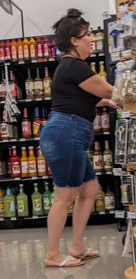 Bunda grande Latina no mercado