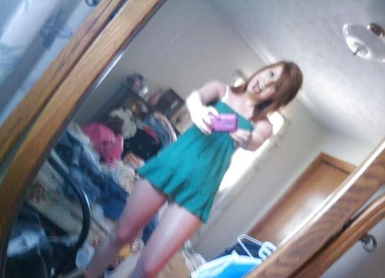 cute redhead teen flashing