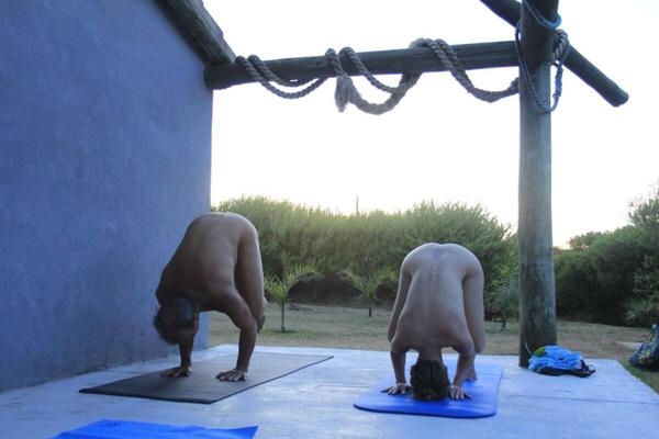 Naked Yoga: flexible girls who stretch and bend 07