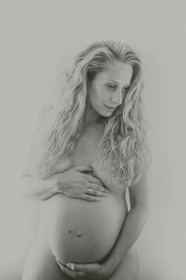 Pregnant blonde