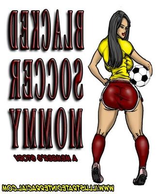 Illustrated Interracial - Black Soccer Mommy