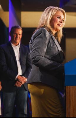 Governor Bill Lee Looking at Senator Marsha Blackburn Ass