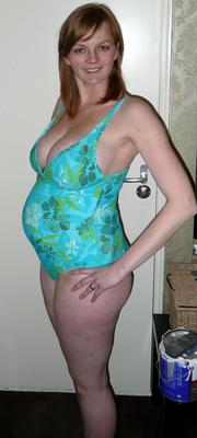 Pregnant young blonde