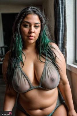 BBW Green hair