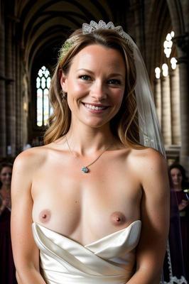 AI Brides with Bare Breasts Realistic