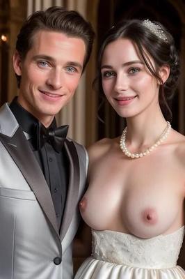 AI Brides with Bare Breasts Realistic