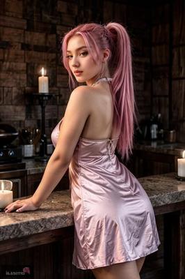 Puffy Pink Dress Seduction - A Mongolian Beauty's Desires Unleas