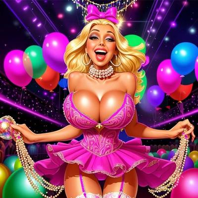 AI Generated - Party Barbie Bimbo