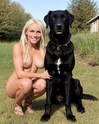  	 Ai dogs with girls 3