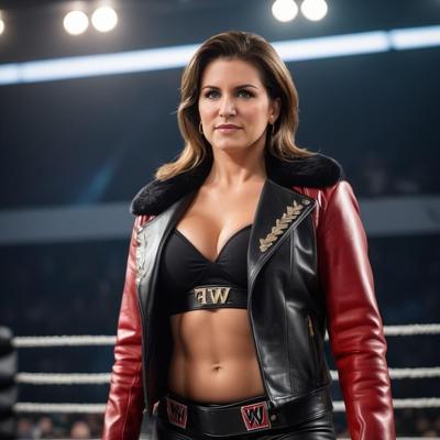 A.I. Stephanie McMahon in Leather