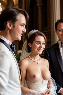 AI Brides with Bare Breasts 