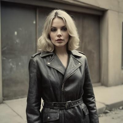 A.I. Barbara Bain in Leather