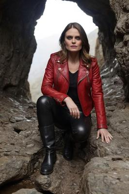 A.I. Emily Deschanel in Leather