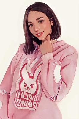 Eve's pink hoodie