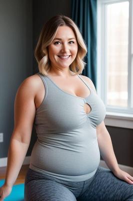 AI Chubby Workout Moms