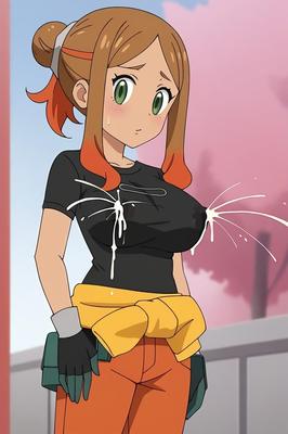 Orla pokemon horizons busty mechanic ai lactation