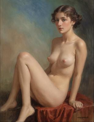 Pinturas clásicas de desnudos elegantes