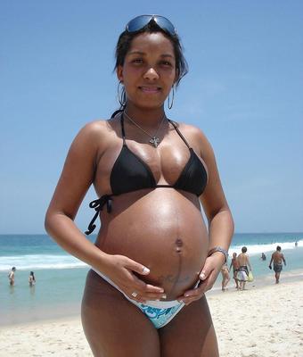 Pregnant beach